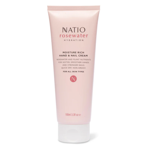 NATIO Rosewater Moist Rich Hand & Nail Cream 100ml