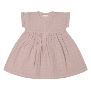 JAMIE KAY Muslin Short Sleeve Dress Powder Pink