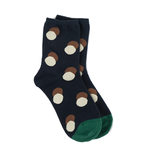 STELLA & GEMMA Socks Navy/Cream Brown Dots
