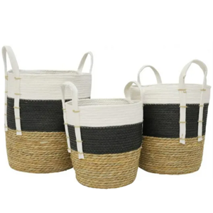 RML Stace Basket Natural/Black/White