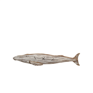 LA VIDA Reclaimed Whale Art Natural/White 90cm