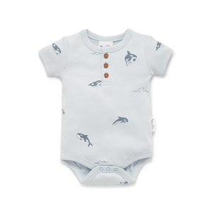 ASTER & OAK Orca Henley Onesie