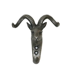 CC INTERIORS Antelope Hook in Pewter Finish