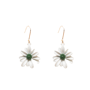 ANTLER Earrings Shasta Daisy White