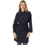 BEAU Charlie Long Trench Jacket Navy Medium