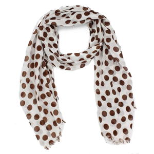 BEAU Scarf Chocolate Spotted