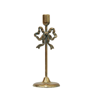 FRENCH COUNTRY Bow Design Candleholder Lrg
