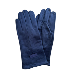 CINNAMON CREATIONS Gloves Suedette Navy