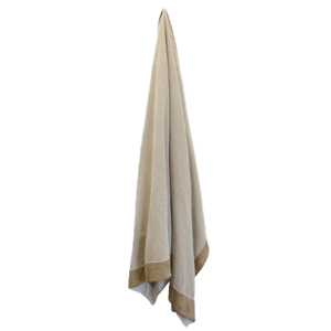CC INTERIORS Clyde Caramel & Ivory Throw