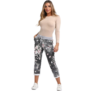 BEAU Denver Floral Trousers Black