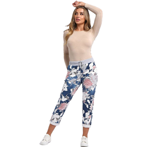 BEAU Denver Rose Dark Blue Trousers