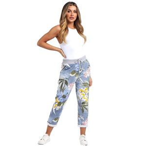 BEAU Denver Tropical Light Blue Trousers (14-18)