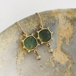 TWIGG Earrings Detailed Audrey Green