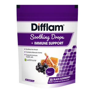 DIFFLAM Drops Immune Support Black Elderberry 20s