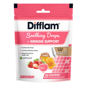 DIFFLAM Drops Immune Support Strawberry 20s