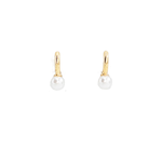 STELLA & GEMMA Earrings Gold Pearl Huggie