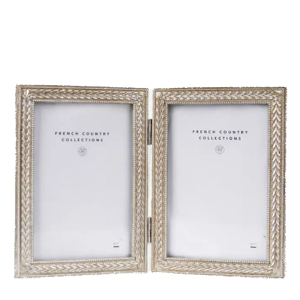 FRENCH COUNTRY Eleanor Double Photo Frame 4x6