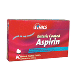 ETHICS Aspirin EC 100mg Tablets 90