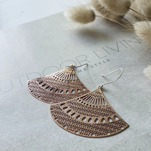 TWIGG Earrings Filigree Fan