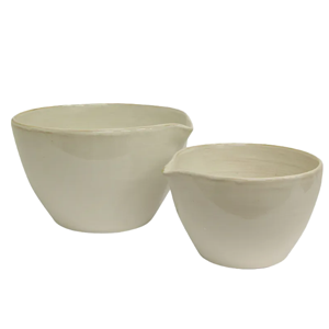 FRENCH COUNTRY Franco Rustic White Mixing Bowl