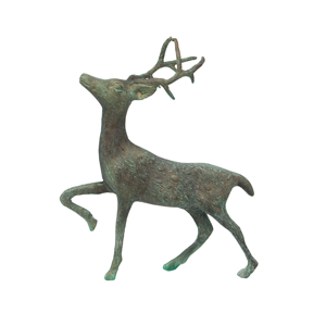 FRENCH COUNTRY Reindeer Stag Large Brass Antique