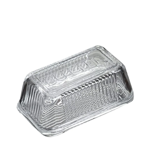 CC INTERIORS Glass Butter Dish