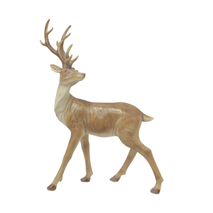 FRENCH COUNTRY Natural Reindeer Turning Head