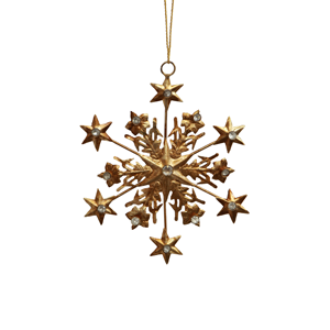 FRENCH COUNTRY Hanging Jewelled Snowflake