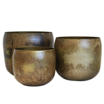 CC INTERIORS Haveli Planter Antique Brass Finish