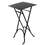 FRENCH COUNTRY Square Iron Side Table Black