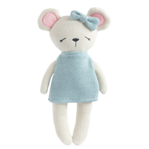 LIVING TEXTILES Knitted Animal Toy Molly The Mouse