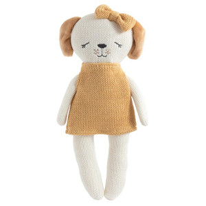 LIVING TEXTILES Knitted Animal Toy Paula The Puppy