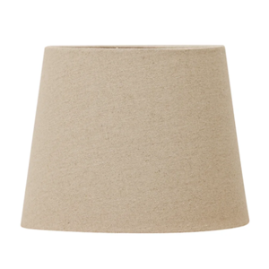 CC INTERIORS Raw Linen Tall Drum Lampshade 36cm