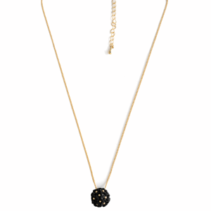 STELLA & GEMMA Necklace Large Ball Flower Black