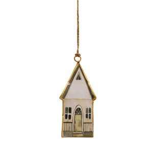 MAYTIME Enamel Hanging Church With Green Roof