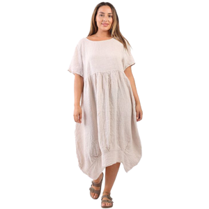 BEAU Mila Linen Dress Beige