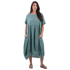 BEAU Mila Linen Dress Sage