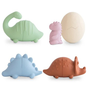 MUSHIE Dino Mold Free Bath Playset Pack/5