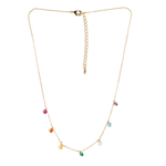 STELLA & GEMMA Necklace Gold Rainbow Beads