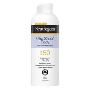 NEUTROGENA Ultra Sheer Body Mist SPF50 140g