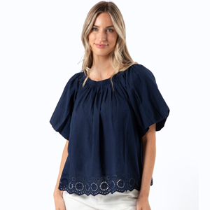 STELLA & GEMMA Blouse Paros Navy