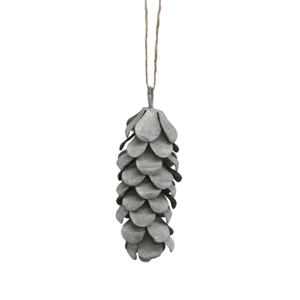 FRENCH COUNTRY Pinecone Long Ash Grey Hanging
