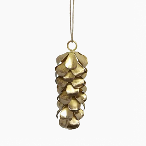 FRENCH COUNTRY Pinecone Long Gold Hanging