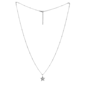 STELLA & GEMMA Necklace Double Star Silver