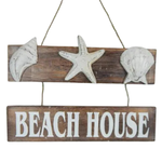 VOODOO Shell Beach House Sign Snail/Star/Scallop 40X30cm