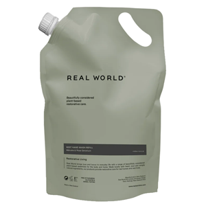 REAL WORLD Rest Hand Wash Refill Manuka & Rose Geranium 1000ml