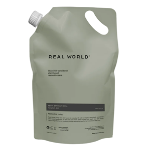 REAL WORLD Revive Bath Salts Refill Horopito & Mint 1000ml