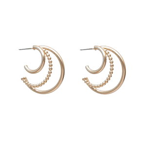 ANTLER Earrings Rai Gold