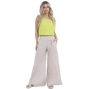 BEAU Roma Linen Trousers Sand