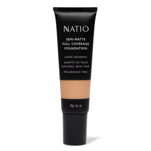 NATIO Semi-Matte Full Coverage Foundation Hazelnut 40g